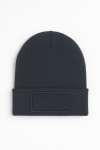 UC411 Rectangular Patch Beanie Graphite Grey colour image